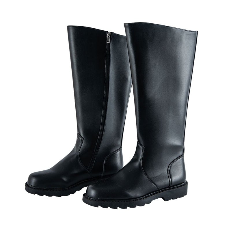 Cizme de cavaler unisex – tibie înaltă, fermoar lateral, partea superioară PU, talpă EVA, impermeabile