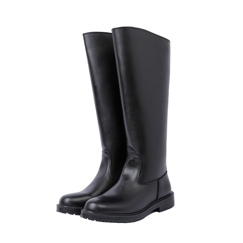 Cizme de cavaler unisex – tibie înaltă, fermoar lateral, partea superioară PU, talpă EVA, impermeabile