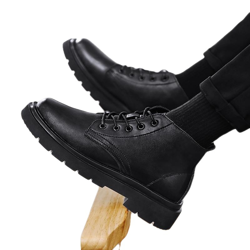 Unisex Knight Boots – gornji PU, đon PU, zaobljena prstna kapica, ravni potplat, mrežasta podstava, proljeće