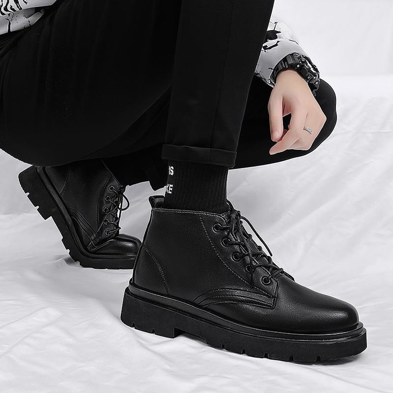 Unisex Knight Boots – gornji PU, đon PU, zaobljena prstna kapica, ravni potplat, mrežasta podstava, proljeće