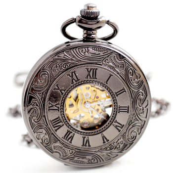 Kvarcni džepni sat s rimskim brojkama, okruglo legirano kućište, pokret iz Kine (model pokreta Liaoning Dandong Mechanical Movement)