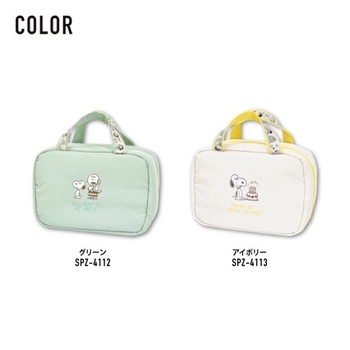 Козметична чанта с дизайн на японски стил карикатурно кученце, изработена от измит плат, многофункционална за козметика, тоалетни принадлежности и кабели
