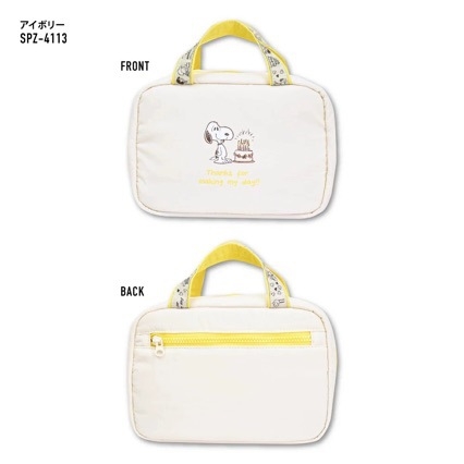Козметична чанта с дизайн на японски стил карикатурно кученце, изработена от измит плат, многофункционална за козметика, тоалетни принадлежности и кабели