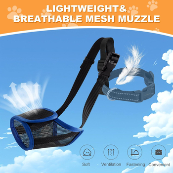 Botniță de câine din plastic - anti- mușcături, anti-lătrăt, anti-ingestie - cutie cu 200 buc