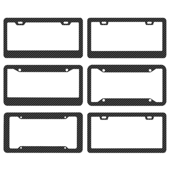 Okvir za automobilsku pločicu s karbonskim uzorkom — Opći model; Marka Warm and handsome; Broj dijela: kontaktirajte službu za korisnike