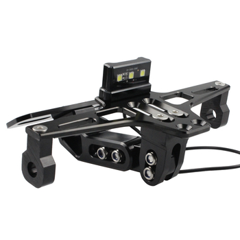 Okvir registarske pločice motocikla sa svjetlom — model CPJ, aluminijska legura, pogodan za motocikl i modifikaciju.