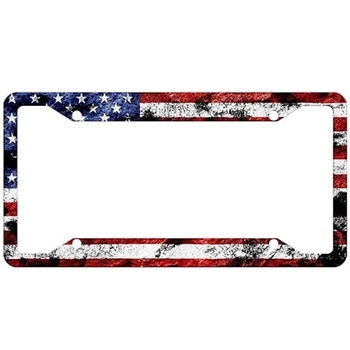 Рамка за регистрационен номер от неръждаема стомана с дизайн по снимка, общ модел, съвместима с общи автомобили, 2024052805