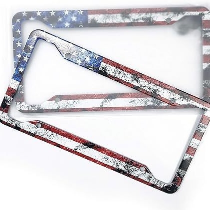 Рамка за регистрационен номер от неръждаема стомана с дизайн по снимка, общ модел, съвместима с общи автомобили, 2024052805