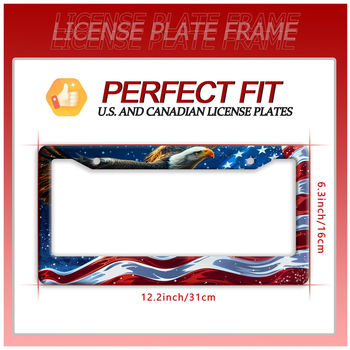 Рамка за регистрационен номер от алуминиева сплав, модел 1, част 1, съвместима с всички модели