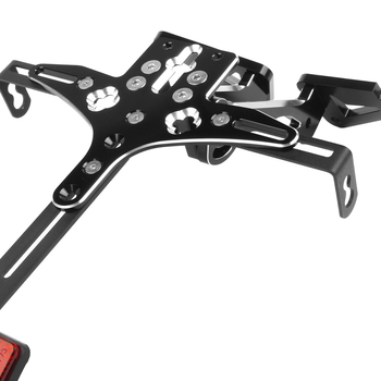Rama za registarsku pločicu od aluminijskog legura za Yamaha TMAX530 (12-19) s integriranim LED svjetlom