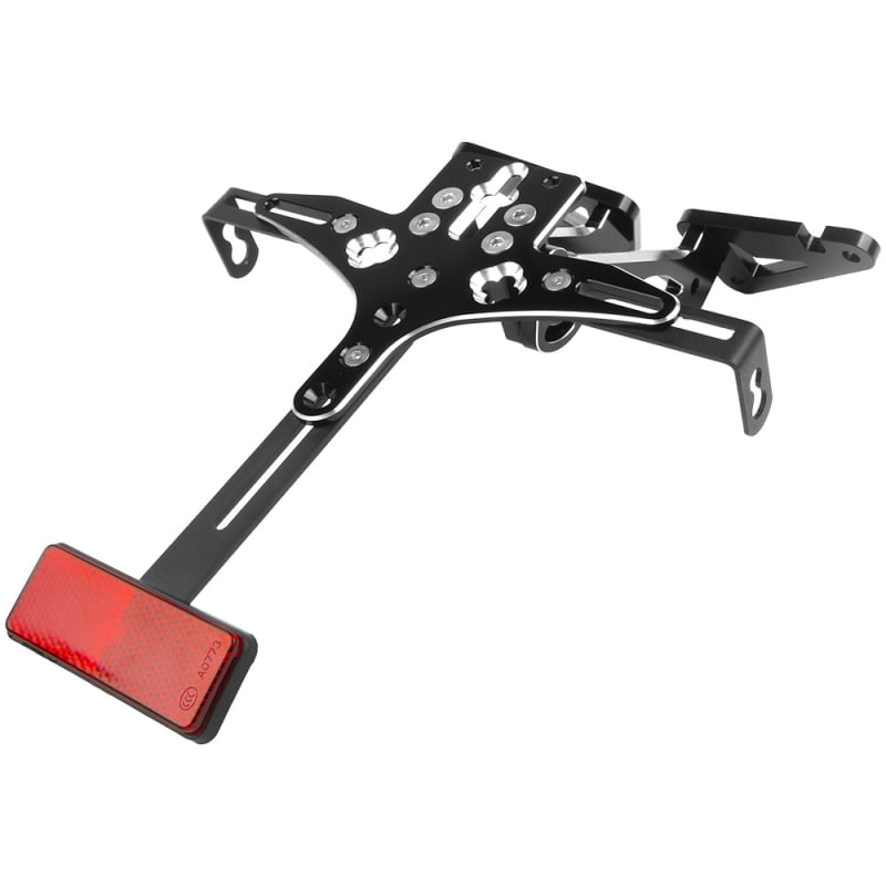 Rama za registarsku pločicu od aluminijskog legura za Yamaha TMAX530 (12-19) s integriranim LED svjetlom