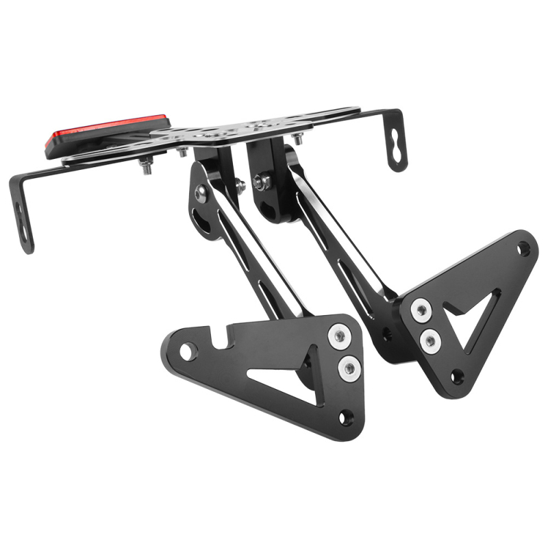 Rama za registarsku pločicu od aluminijskog legura za Yamaha TMAX530 (12-19) s integriranim LED svjetlom