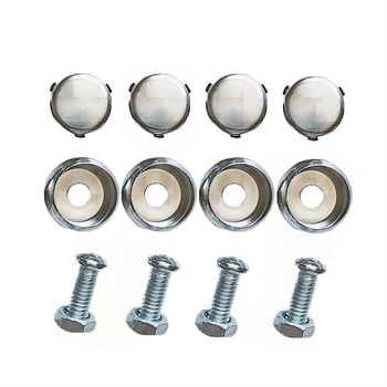 Рамка за регистрационен номер от неръждаема стомана, вътрешно захващане, модел M6, универсален, Youku