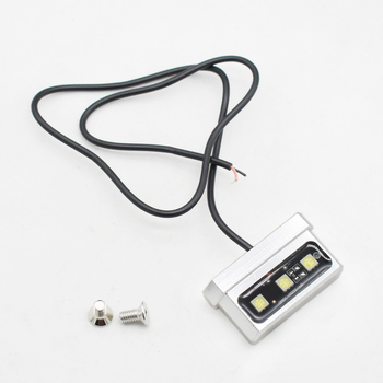 Reģistrācijas numura rāmja gaisma elektriskajam motociklam – ūdensizturīgs alumīnija sakausējums, universāla uzstādīšana, saderīgs ar Monkey un MSX125, pielāgojama