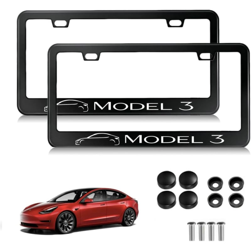 Рамка за регистрационна табела - алуминиева сплав - универсална съвместимост - модел TM-M-01 - част M-01 - за автомобили със американски стандарт