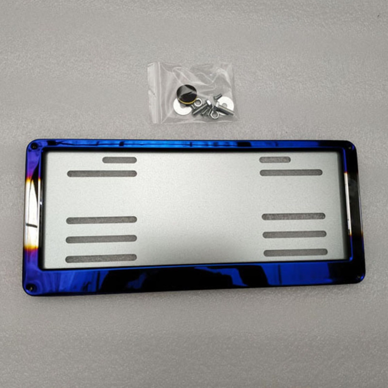 Roostevabast terasest registreerimisnumbriraam, mudel 002, osa Tg02, universaalne ühilduvus