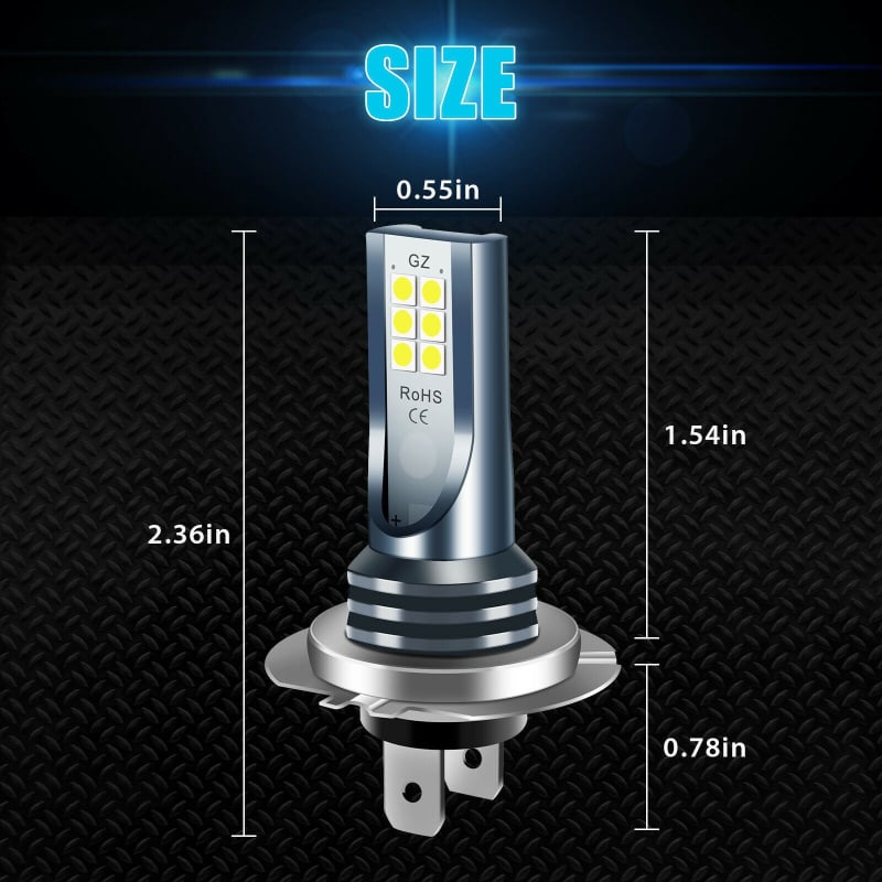 LED фар за мъгла H4/H7/9005/9006 – 3030 LED, 12W, 9-30V