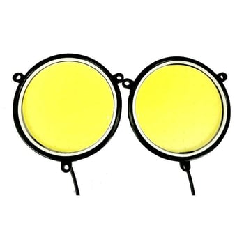 LED предна противотуманна светлина с Angel Eye – кръгла COB лампа, 12V, 90 мм, 305 lm, 9000K, IP65
