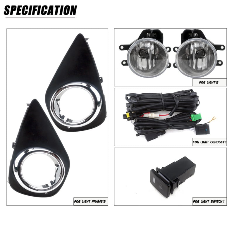 TY645 Prednje svjetlo za maglu za Yaris, 12V, 19W, Halogen, 4300K