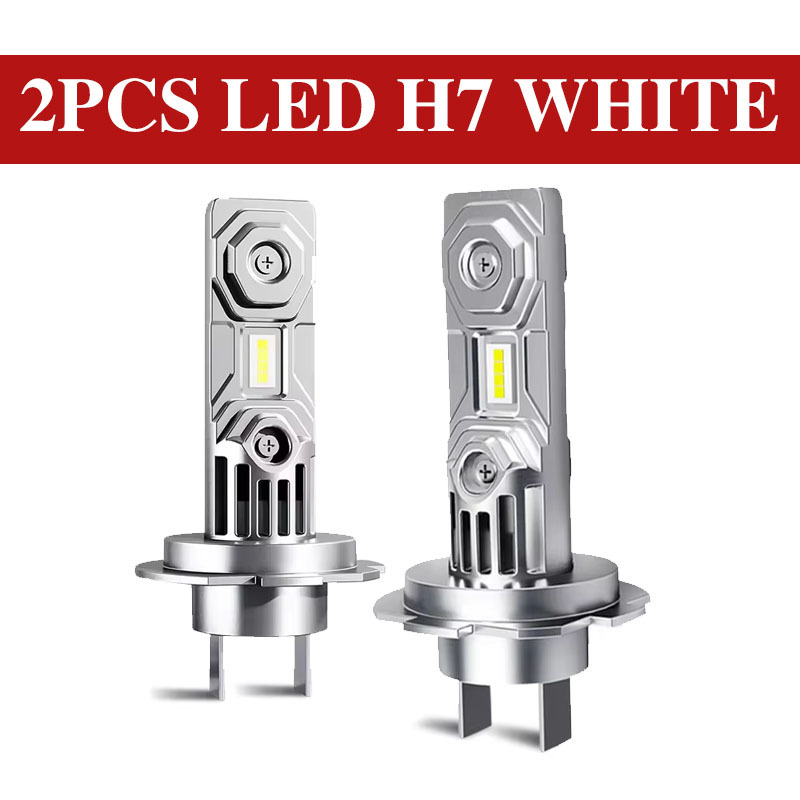 H7 integrirani LED prednji svjetlosni sklop za auto i motor, visoki i niski snop, univerzalni model, 12–24V, 50W, 10000 lm, IP68, avionski aluminij