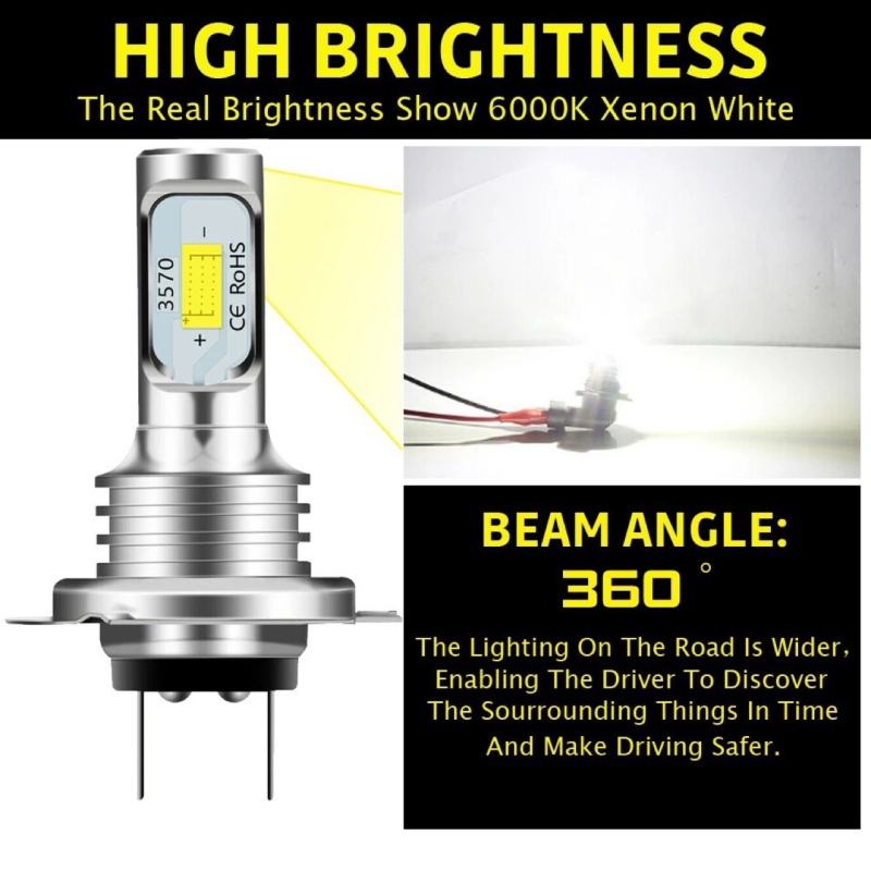 H7 CSP LED far magle, 80W, 2000 lm, 9-30 V