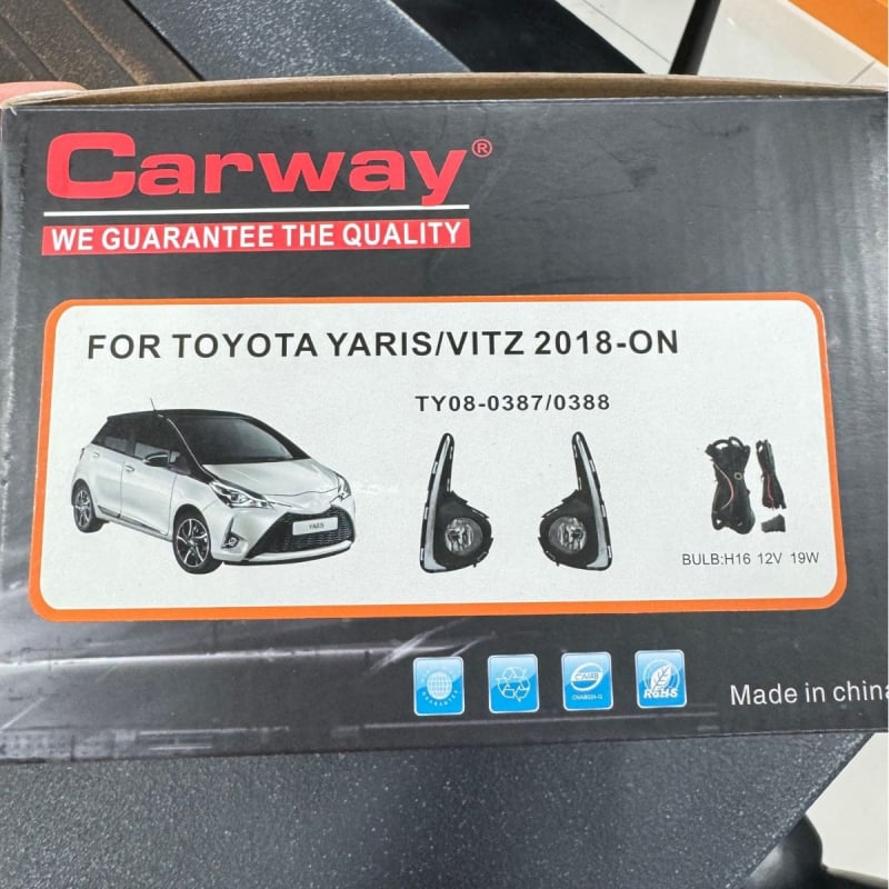 Prednje svjetlo za maglu TY08-0387/0388, halogen, 12V, 4300–4500K, za Toyota Yaris