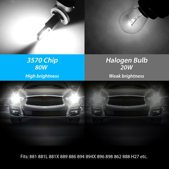 LED svjetlo za maglu 881-3570-80W, 80W, 12-24V, 4000LM