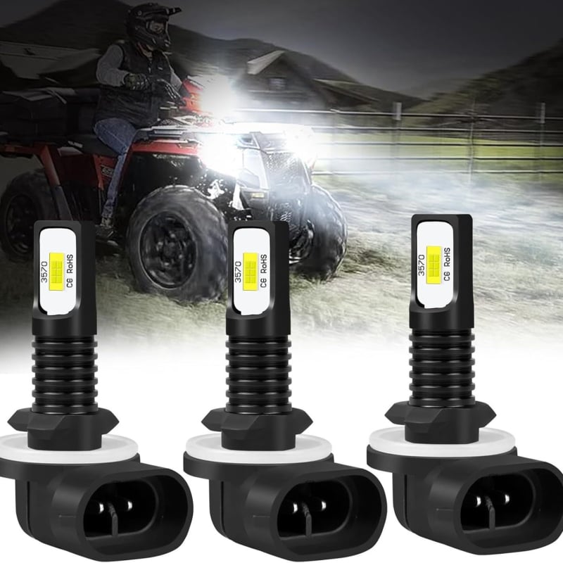 LED svjetlo za maglu 881/886, 80W, 12–24V, 4000 lm, CSP 3570, aluminijsko disipiranje topline, univerzalno za automobile i motocikle