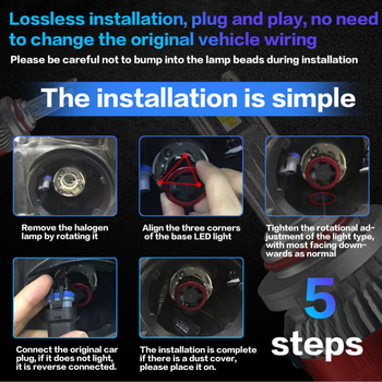 TXVSO8 LED светлини за мъгла за автомобили, 200W, 20000LM, 3-36V, съвместими с H11/H7/H1/H4