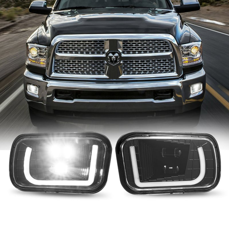 LED фар за мъгла отпред с дневни светлини за Dodge Ram 1500 (2009–2012), модел HD-FT-RAM-LED1 × 2, DC 10.5–16V