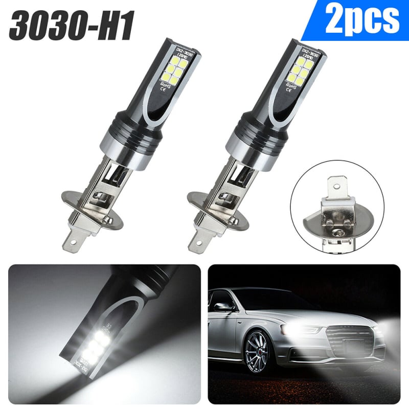 LED svjetlo magle za vozilo, 24W, 12V, H1/H3 3030 12SMD, 500LM