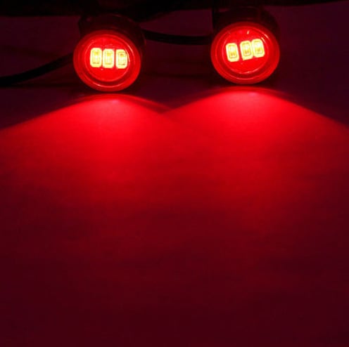 LED magla svjetlo za ogledalo motocikla, 5W, 12V, aluminijsko kućište, pogodno za motocikle i automobile, Chi Lu