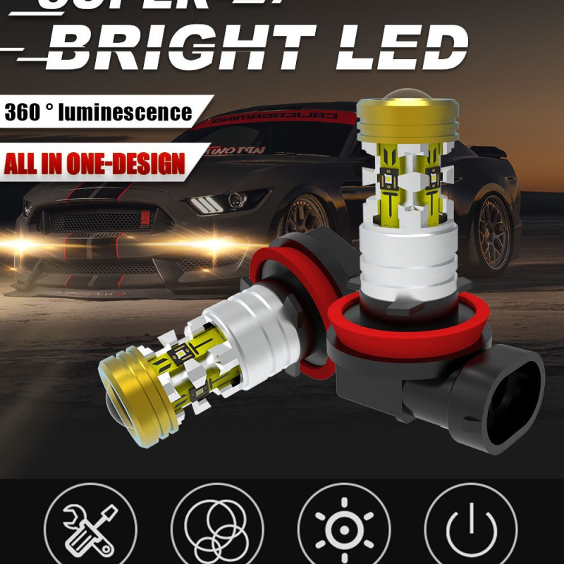 LED противотуманна лампа H16/5202-30W Osram, 900 lm, 6500K, 10-30V