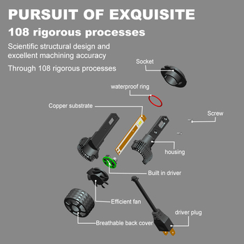 Крушка за мъгла A5-9006, 120W, 12V, 2000lm, IP68, 50000h