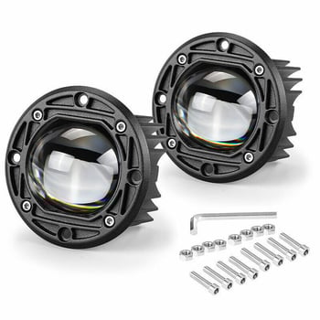 Automobilio LED tinklinė priekinių bamperio šviesų grotelės — 30W, 12-36V, 0.5A, modelis 009, aliuminis