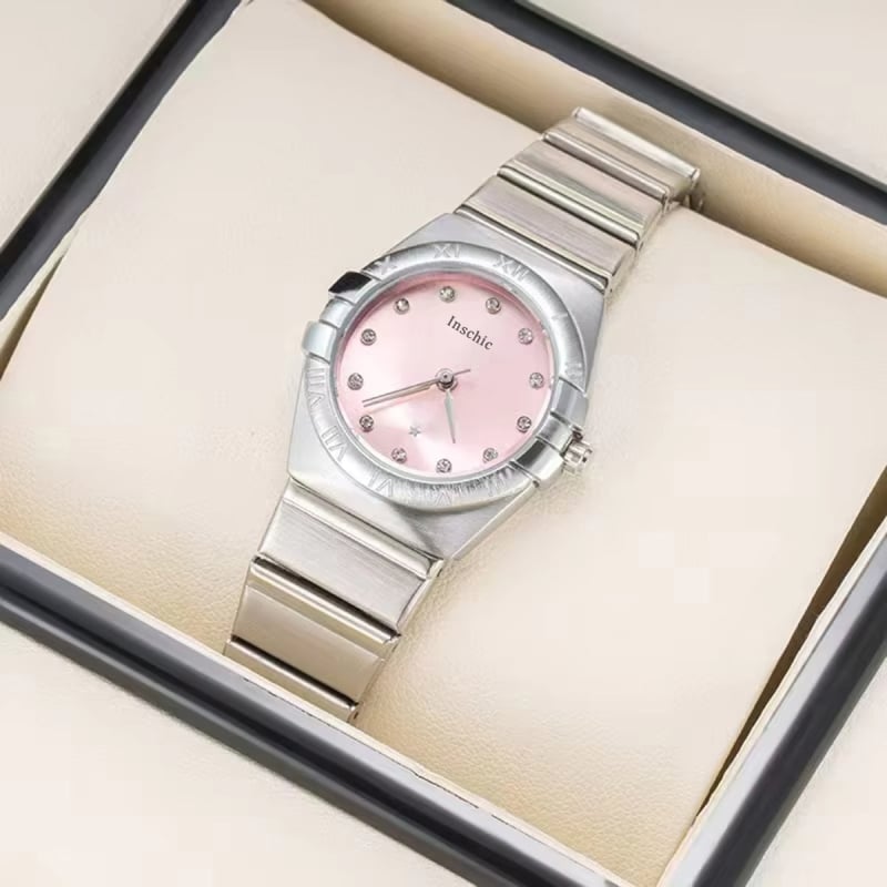 Ceas pentru femei, cuplu, quartz Nothing, cadran 37 mm, rezistență la apă 10 m, brățară din oțel inoxidabil