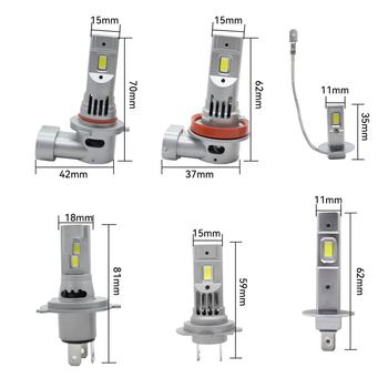 H4 LED автомобилен фар с интегриран модул, 45W, 12V, 4000lm, IP67, универсален модел