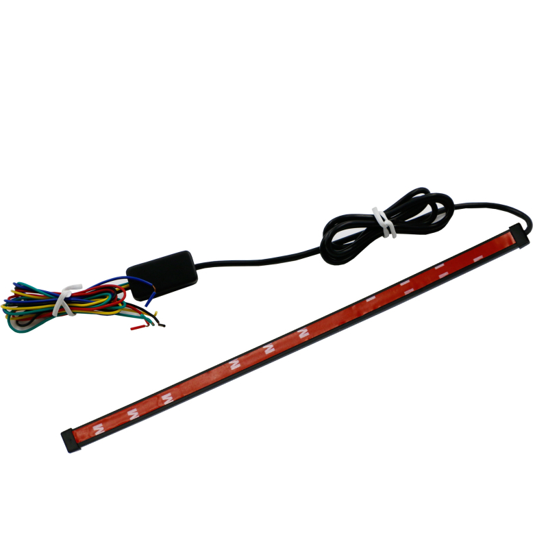 Автомобилен LED DRL лента за дневно осветление и сигнали за завиване, двуцветна с жълта светлина, ляво/дясно водещо осветление, LED 3014, 12V, 30W, живот 20000 ч