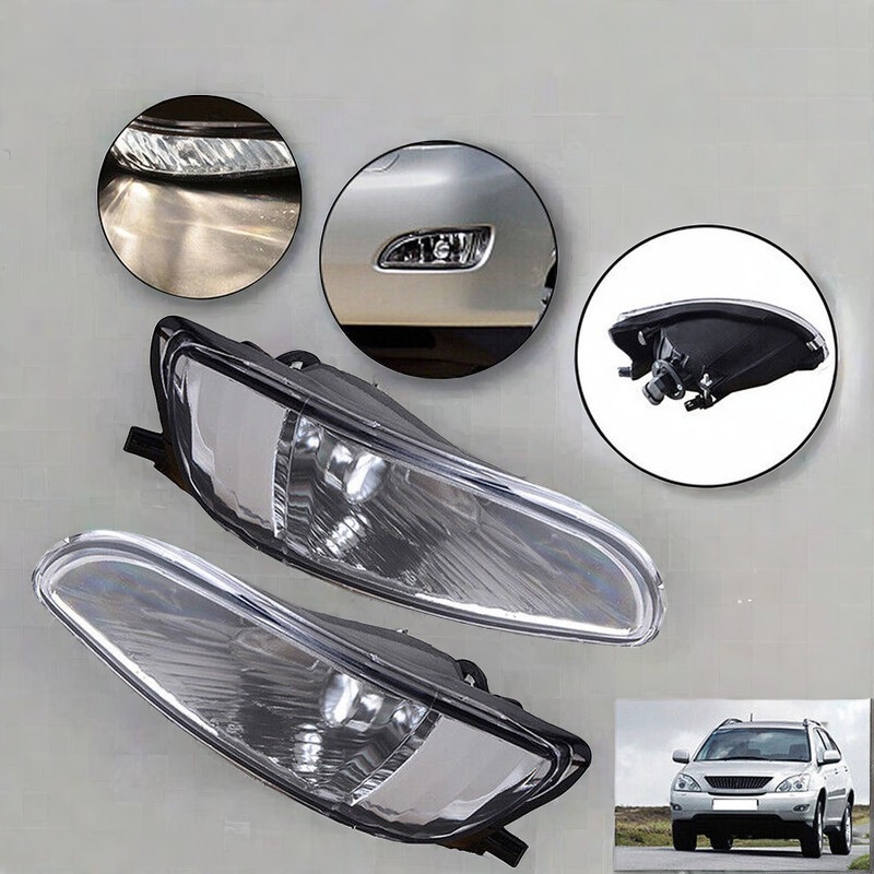 Lumină de ceață frontală pentru Lexus RX300 RX330 RX350 Harrier - 55W, 12V, 0,4A, 5000h, Model 81221-48020 / 81211-48020