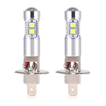 Lampa LED pentru ceață H1, 2835 LED, 50W, 12V, Carcasă din aluminiu