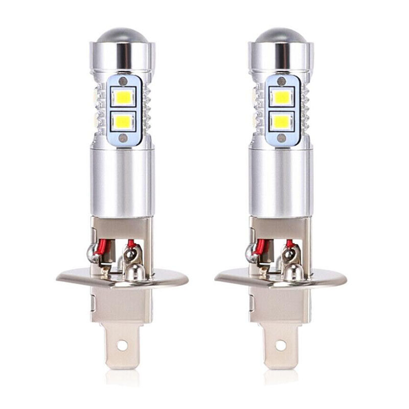 Lampa LED pentru ceață H1, 2835 LED, 50W, 12V, Carcasă din aluminiu