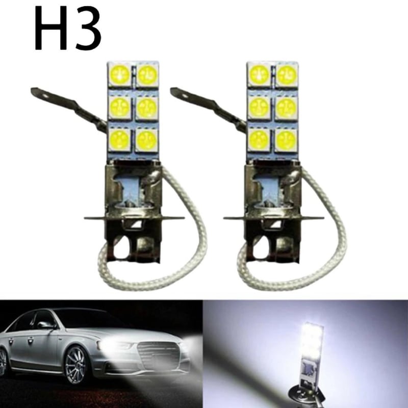 LED Far de ceață H3, 12V, 5050 LED, 6000K, Universal