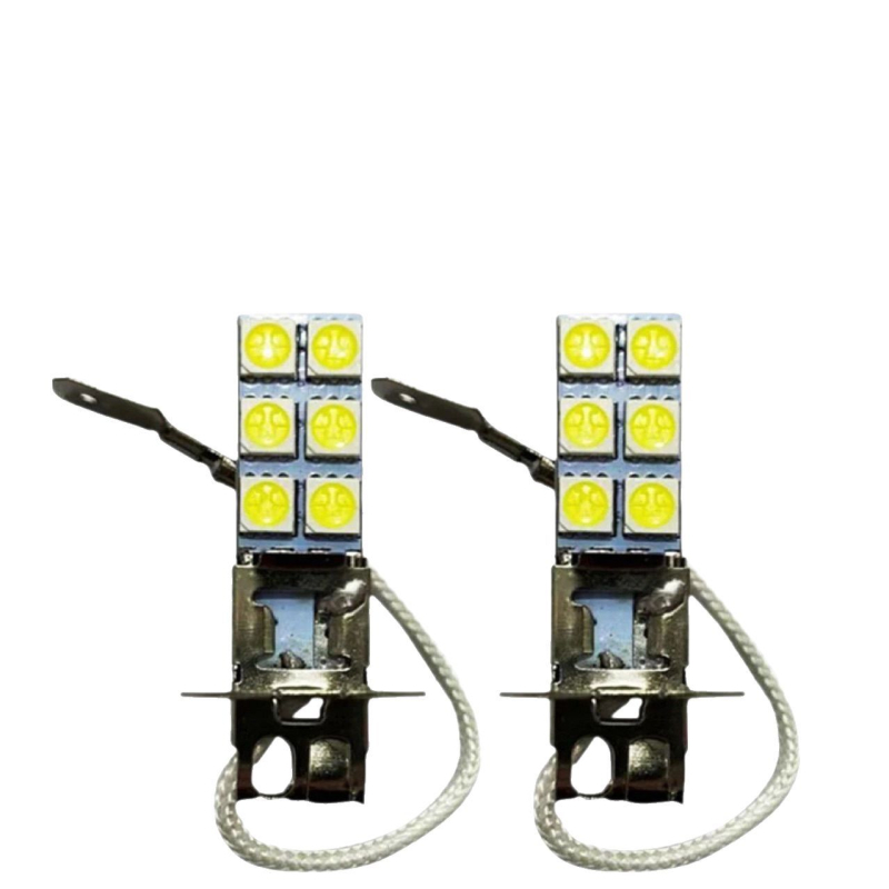 LED Far de ceață H3, 12V, 5050 LED, 6000K, Universal