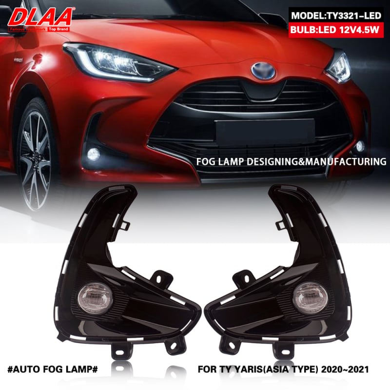 Lumină LED pentru ceață frontală Toyota Yaris 20/21 Ty3321-ty3321-led, 12V, 12W, 5000 lm
