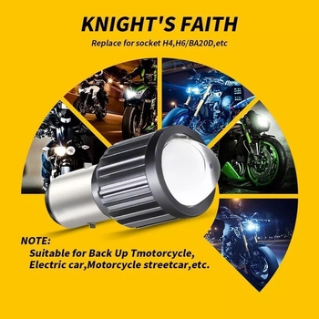 Φανάρι μηχανής για μοτοσικλέτα, ηλεκτρικό όχημα και τρίκυκλο – COB LED, 20W, 600lm, 12-80V, μοντέλο H4/BA20D