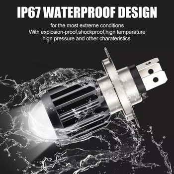 Φανάρι μηχανής για μοτοσικλέτα, ηλεκτρικό όχημα και τρίκυκλο – COB LED, 20W, 600lm, 12-80V, μοντέλο H4/BA20D