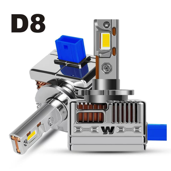 LED фар за автомобил, триръбна цинкова сплав D серия, 100W, 10-30V, 5000lm