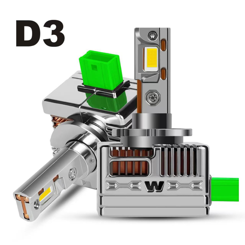 LED фар за автомобил, триръбна цинкова сплав D серия, 100W, 10-30V, 5000lm