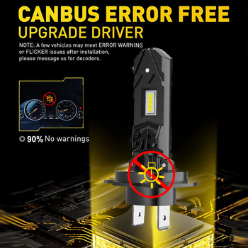 Автомобилен LED фар H7 Plug-In 1:1 всичко-в-едно мини за монтаж без повреди (30W/пара, 12V, 10000LM, CSP, IP67)