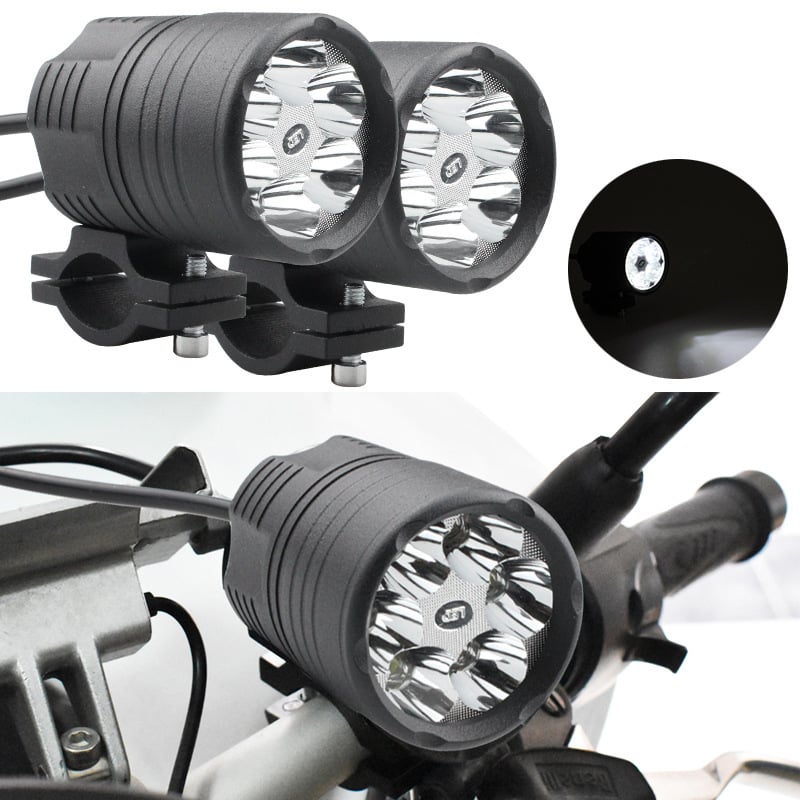 Motocikl LED far, LED reflektor, aluminijski, 6 LED, vanjska svjetlost